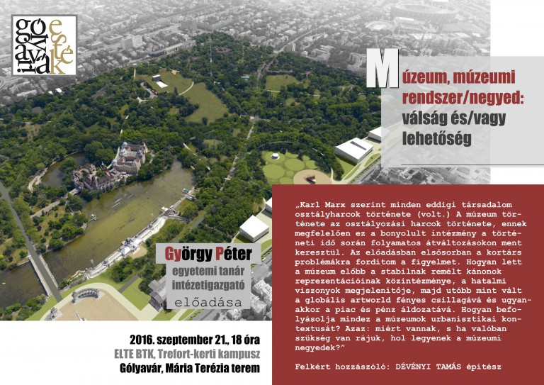 „Múzeum, múzeumi rendszer/negyed: válság és/vagy lehetőség”
